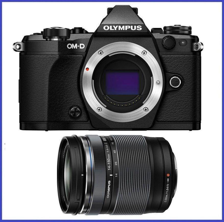Olympus OM-D E-M5 Mark II Black Digital Camera with 14-150mm f/4-5.6 II Lens