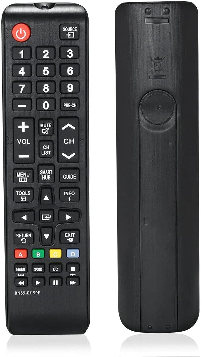 Universal Remote Control for Samsung QN65Q60AAFXZA and All Other Samsung Smart TV Models LCD LED 3D HDTV QLED Smart TV BN59-01199F AA59-00786A BN59-01175N