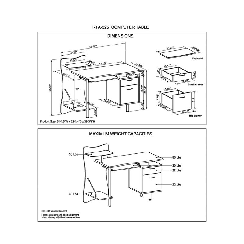 Stylish Computer Desk with Storage Brown - Techni Mobili