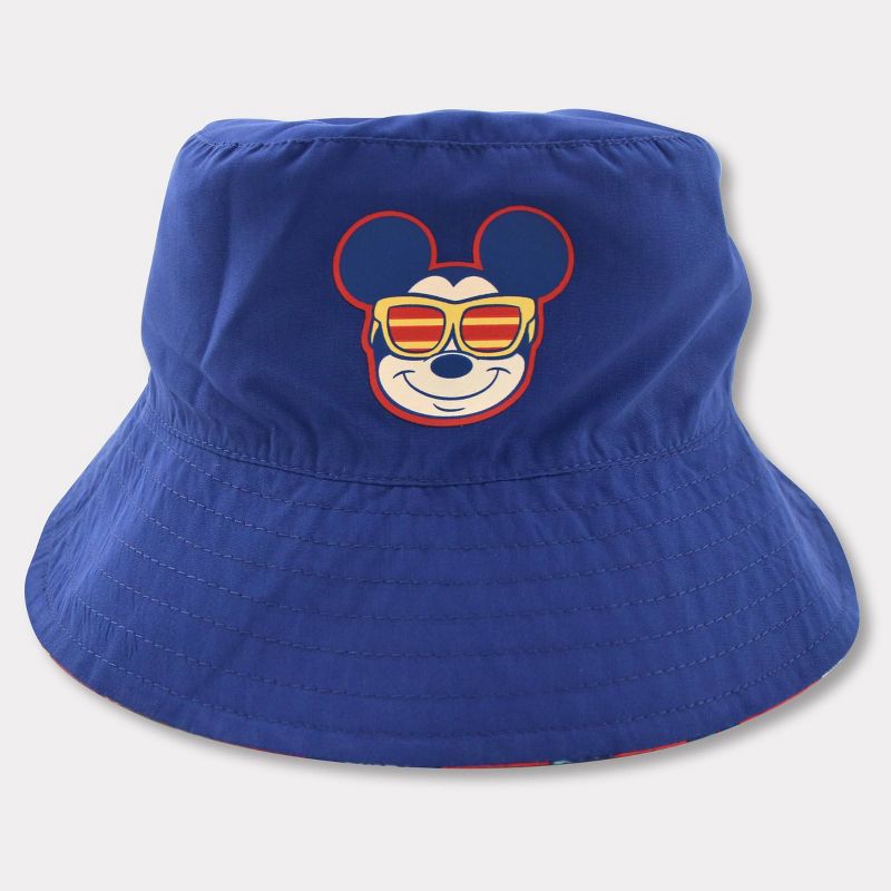 Toddler Mickey Mouse Reversible Bucket Hat - Red/Blue