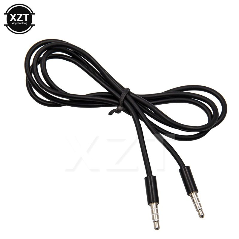 1PCS 1M Extension Audio Cable  3.5MM Male To Male 4-Pole 3 Ring AUX Extension Cable For Speakers Headphone MP3 high quality
