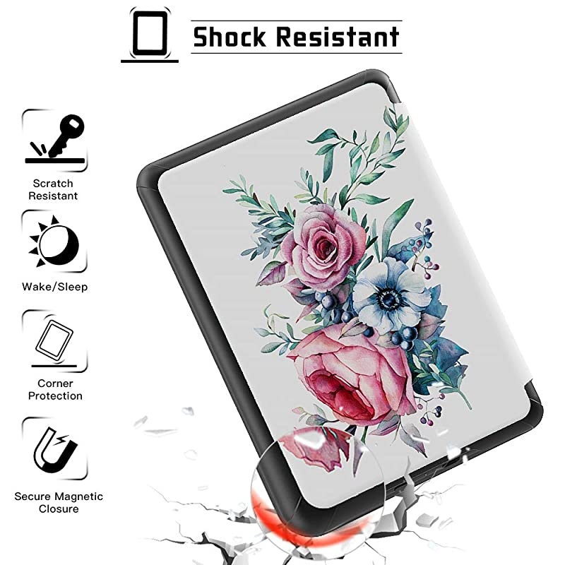 Case for Kindle (10th Generation 2019 Release Only, Model No. J9G29R) , Lightweight Protective Smart Shell Cover with Auto Sleep/Wake (Will not fit Kindle Paperwhite 10th Gen 2018 or Kindle Oasis), A