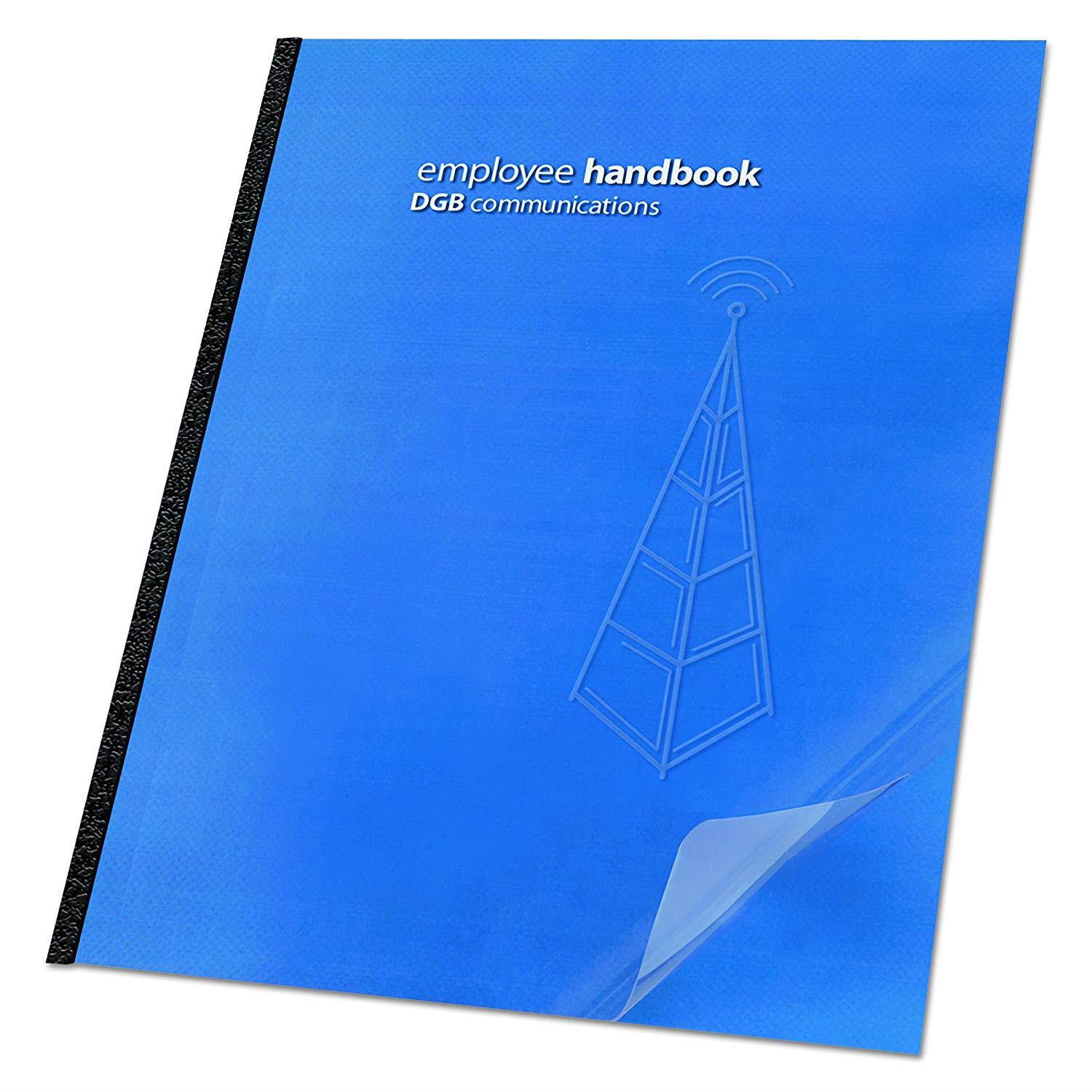 Swingline GBC Clear View Presentation Covers, Round Corners, Clear, Unpunched, 25 Pack (2001036P)