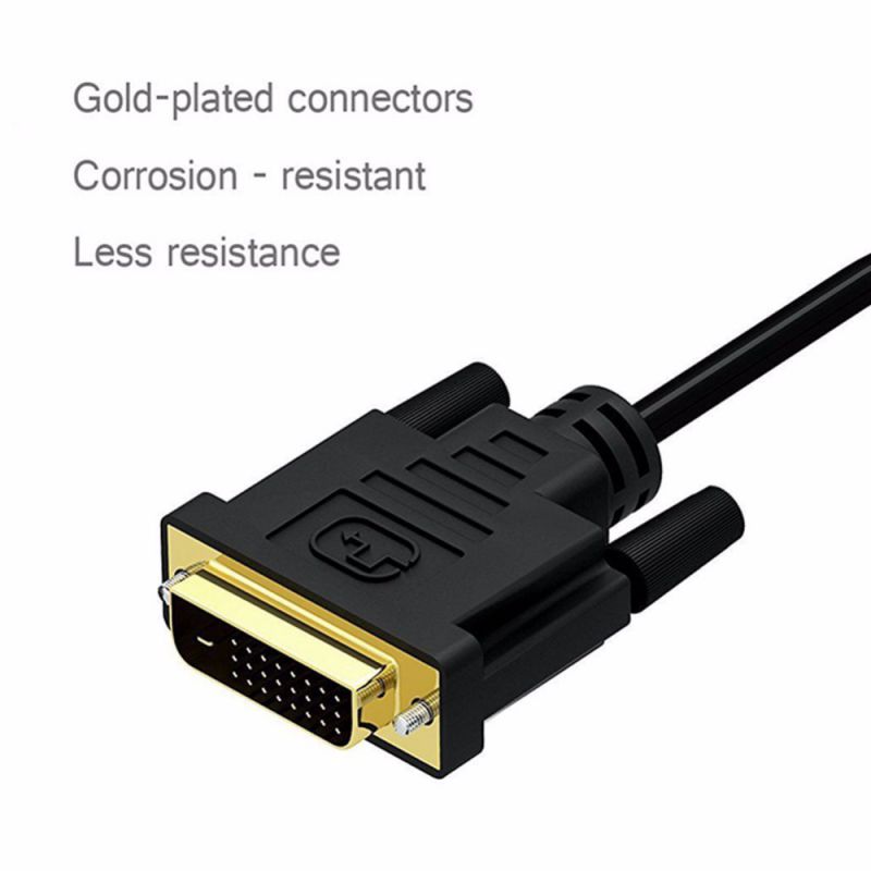 DAT 7321D Black Male to Male One DVI-D to DVI-D Single Link Cable