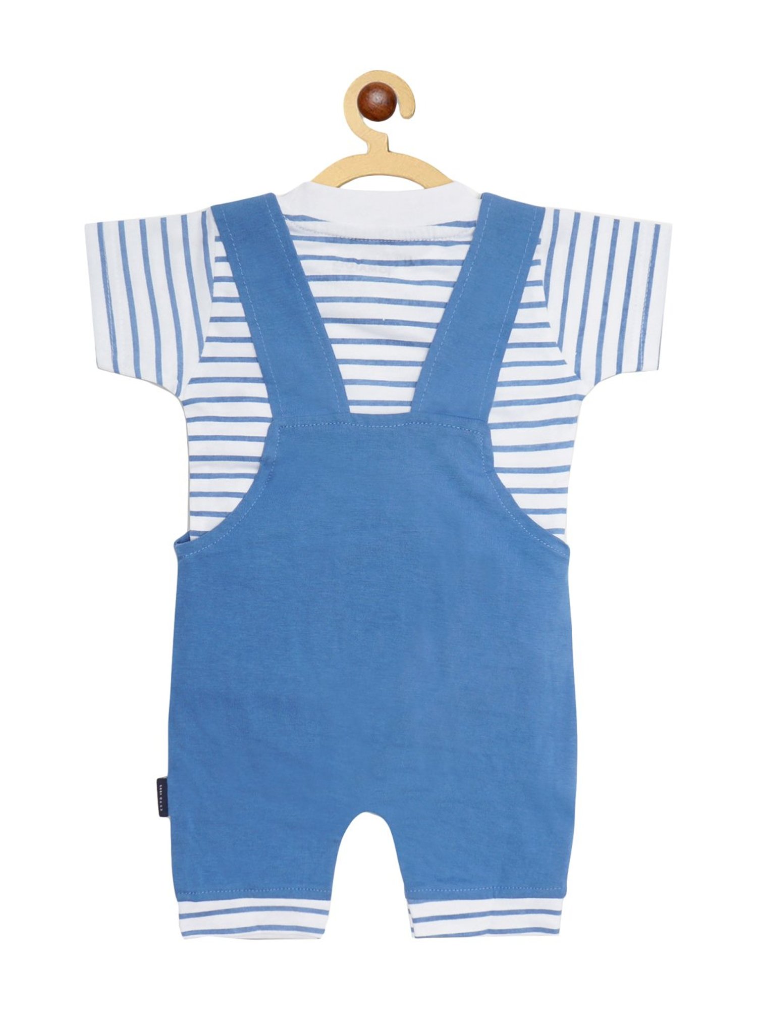 Juniors by Lifestyle Kids Mid Blue Cotton Casual Coordinate Set