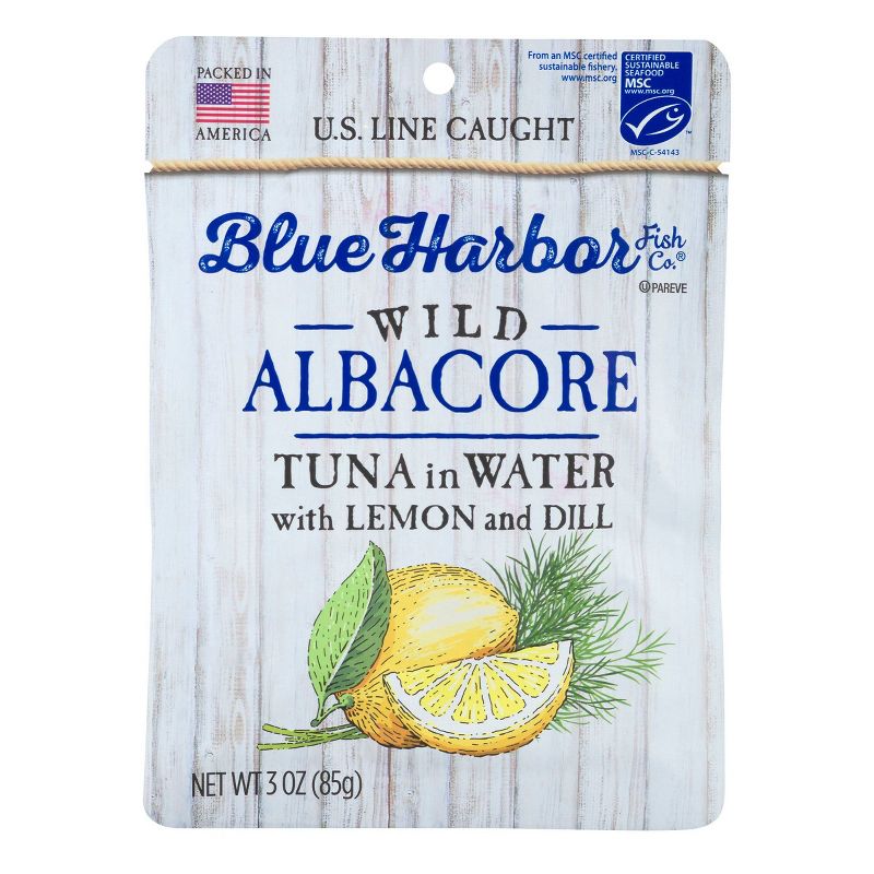 Blue Harbor Albacore Tuna Pouch Lemon Dill - 3oz