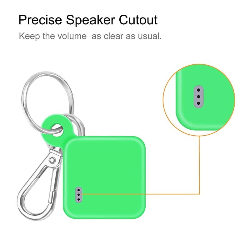 Clear Case for Apple Air Tag 2021 Car Keys Finder AirTags Full Body Protection Tracker AirTag Clip Small Keychain Ring Protector Mini Key Loop Holder Pets Dog Collar Tags Free Protective Film 1 Pack