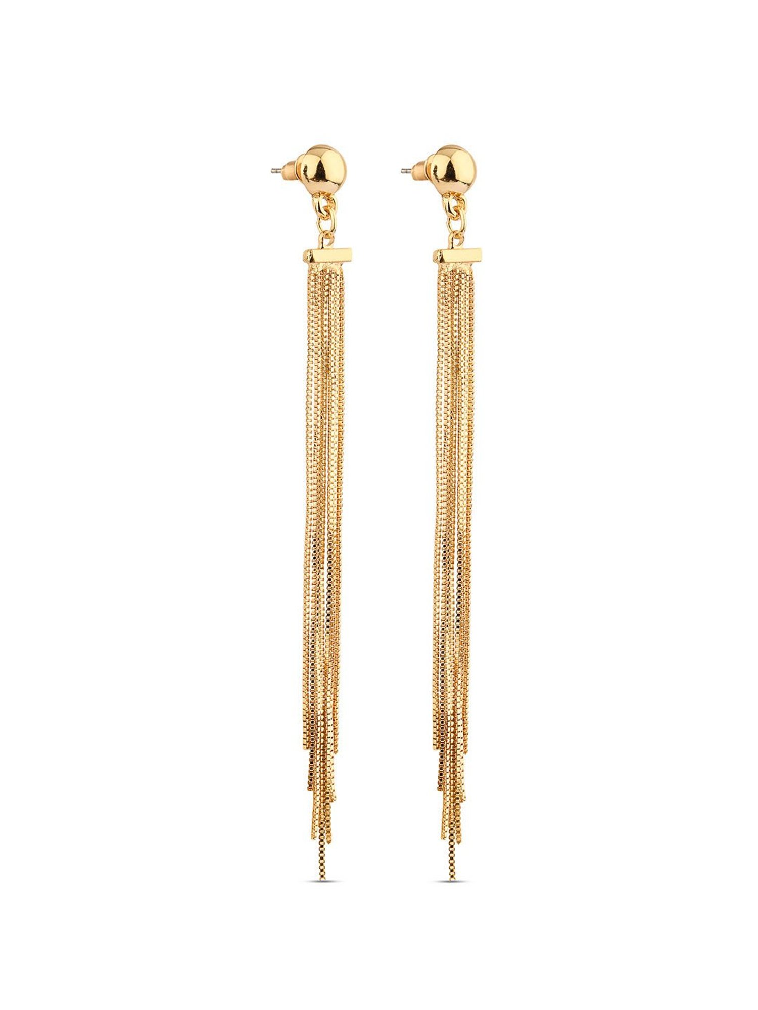 OOMPH Jewellery Yellow Enamel Floral Jhumki