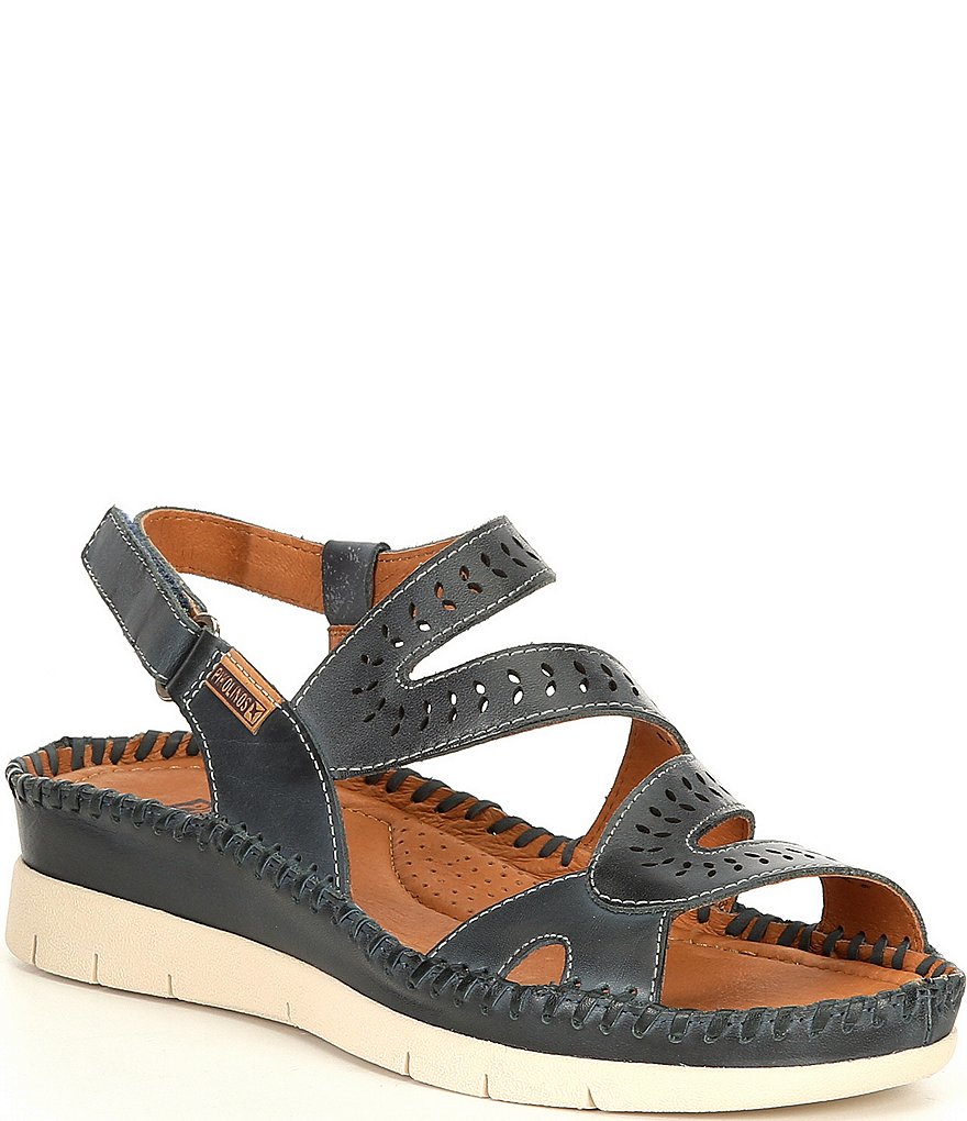 Pikolinos Altea Lazer Cut Banded Wedge Sandals