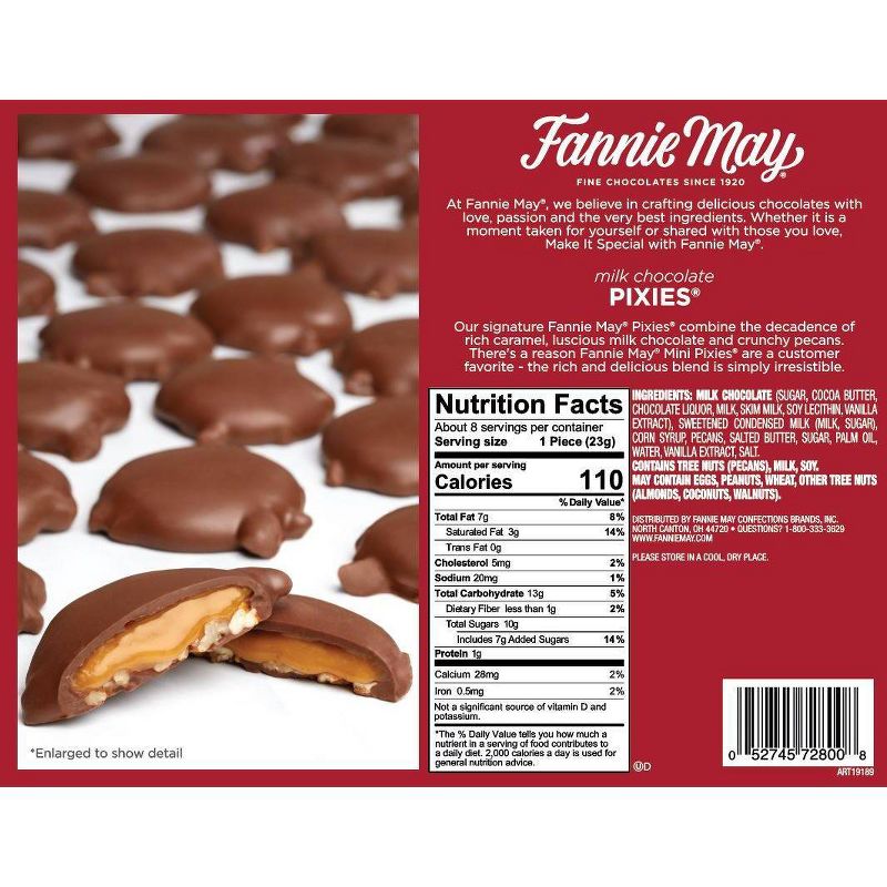 Fannie May Milk Chocolate Pixies - 6.5oz