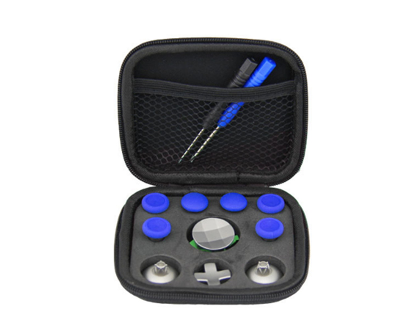 WJS 11PCS DIY Free Matching Elite Controller Accessories Suitable for XBOX ONE Console and Other Game Console Accessories-Blue