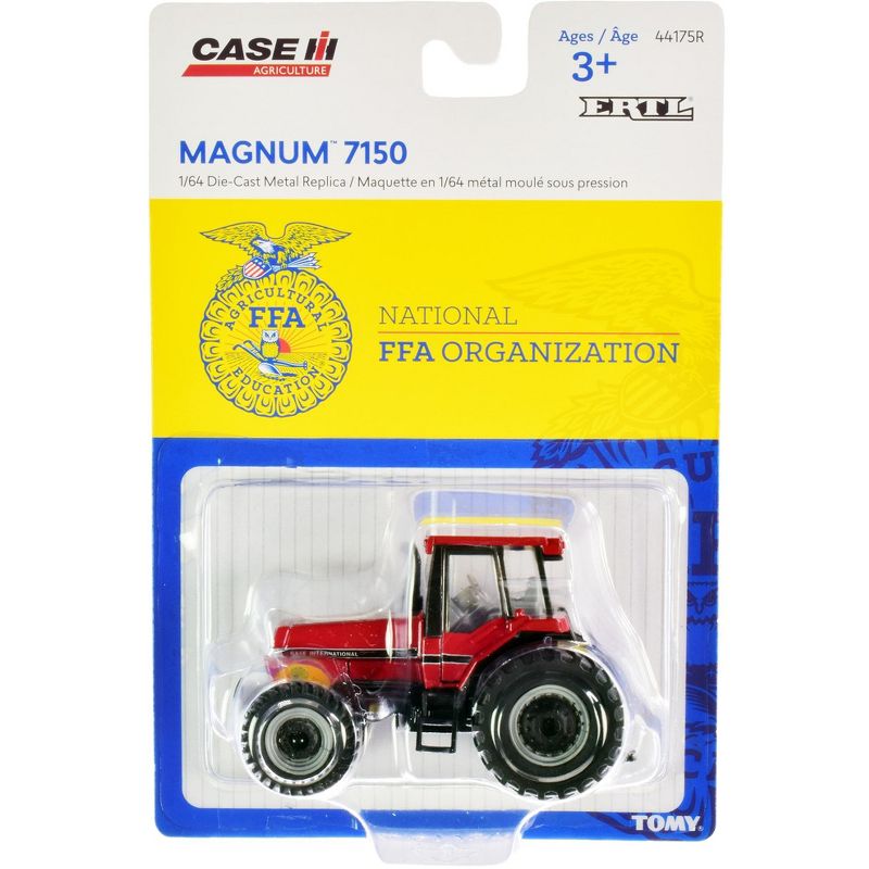 Case IH Magnum 7150 Tractor w/ "National FFA Organization" Logo on the Roof "Case IH Agriculture" 1/64 Diecast Model ERTL TOMY