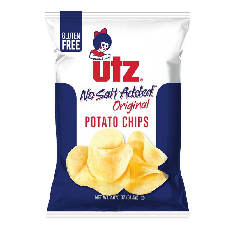Utz No Salt Original Potato Chips - 2.875oz