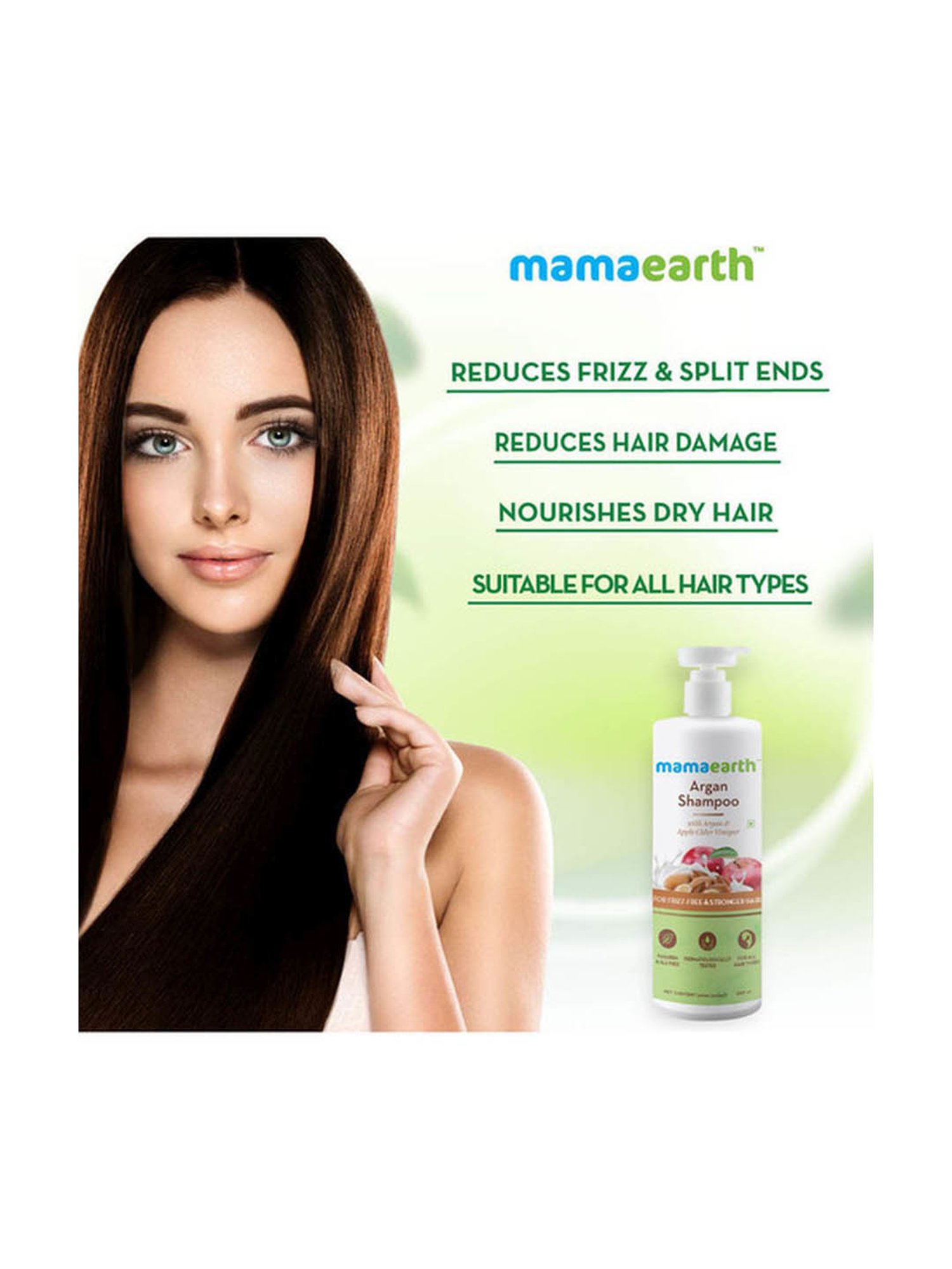 Mamaearth Argan & Apple Cider Vinegar Shampoo - 250 ml