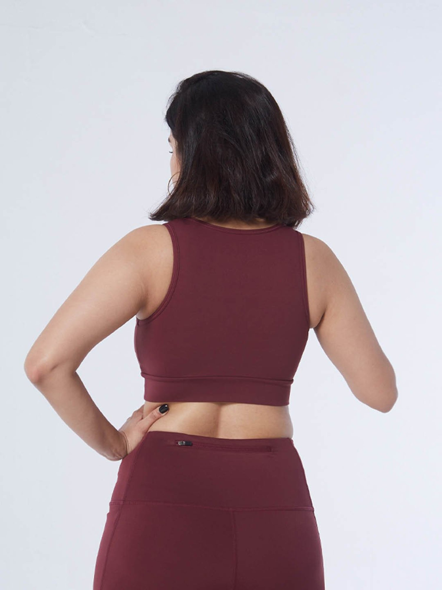BlissClub Burgundy The Ultimate Comfort Sports Bra