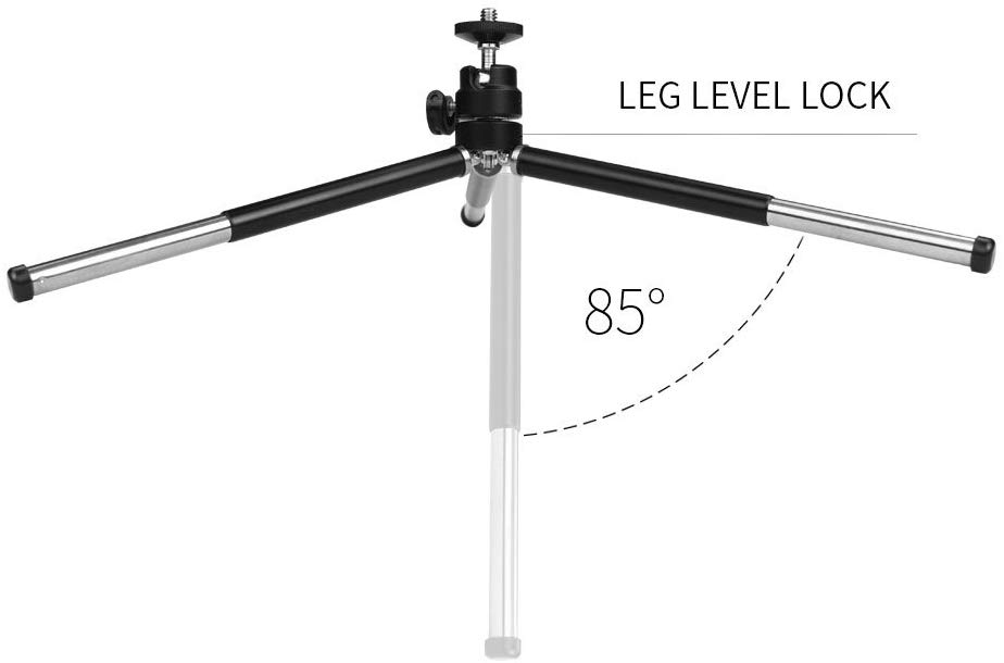 High Performance Webcam Tripod, Lightweight Mini Webcam Tripod for Logitech Webcam C920 C920S C922 C270 C615 Small Camera Tripod Mount Cell Phone Holder Stand