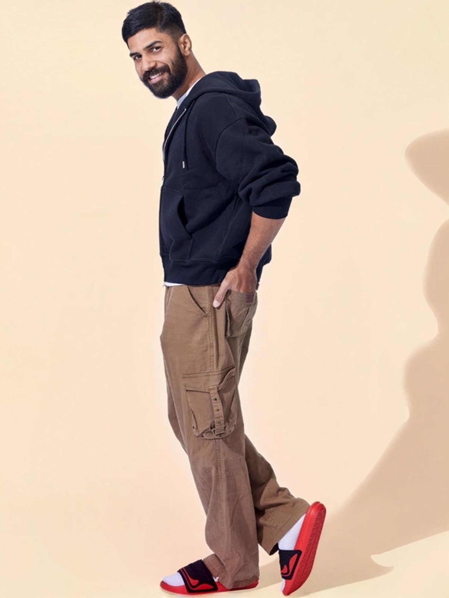 Neemans Men's Travel Black Slides