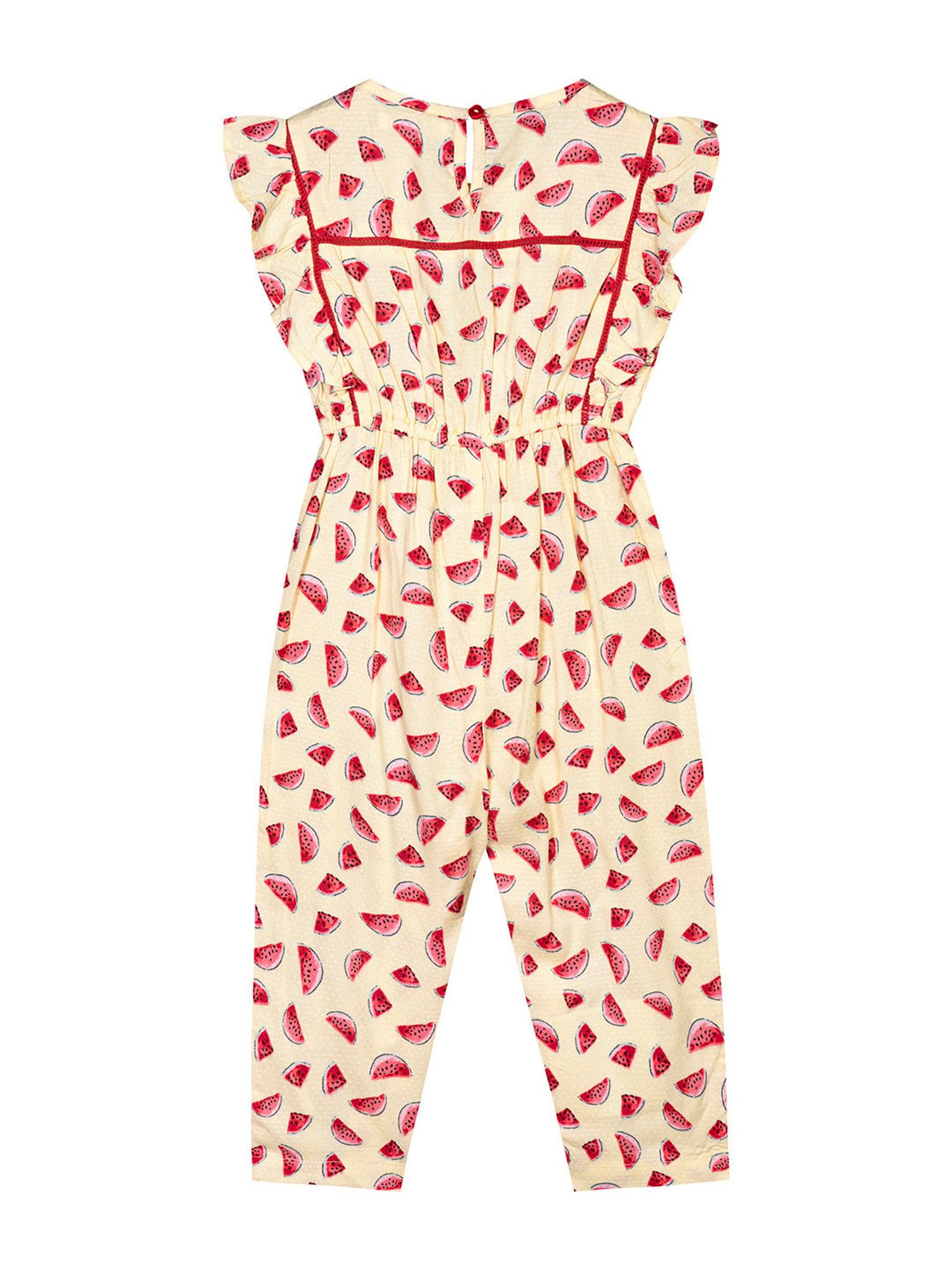 Budding Bees Kids Blue Ombre Jumpsuit with Attached Bow