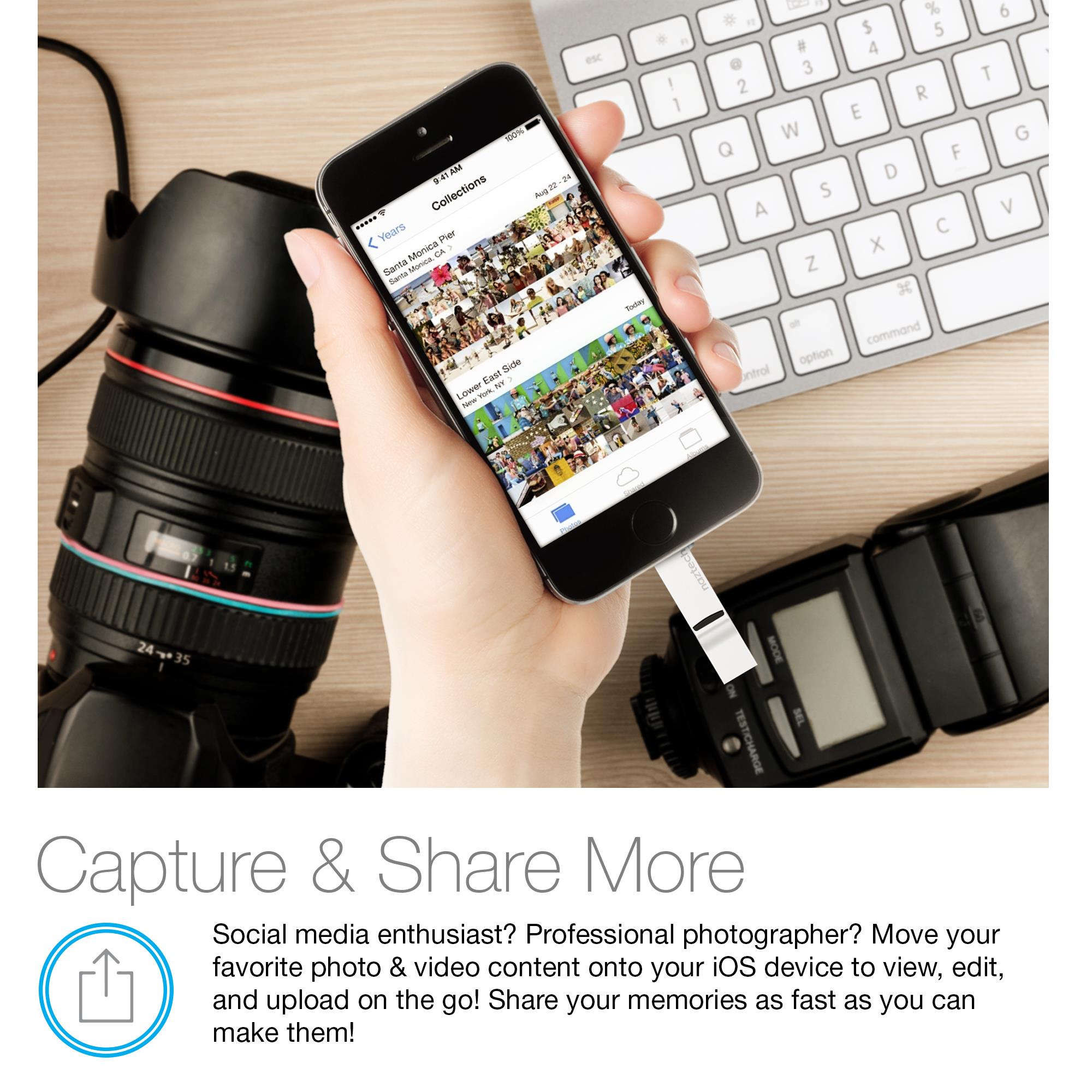 Naztech 14208  Xtra Drive Mini MFi Lightning - Silver