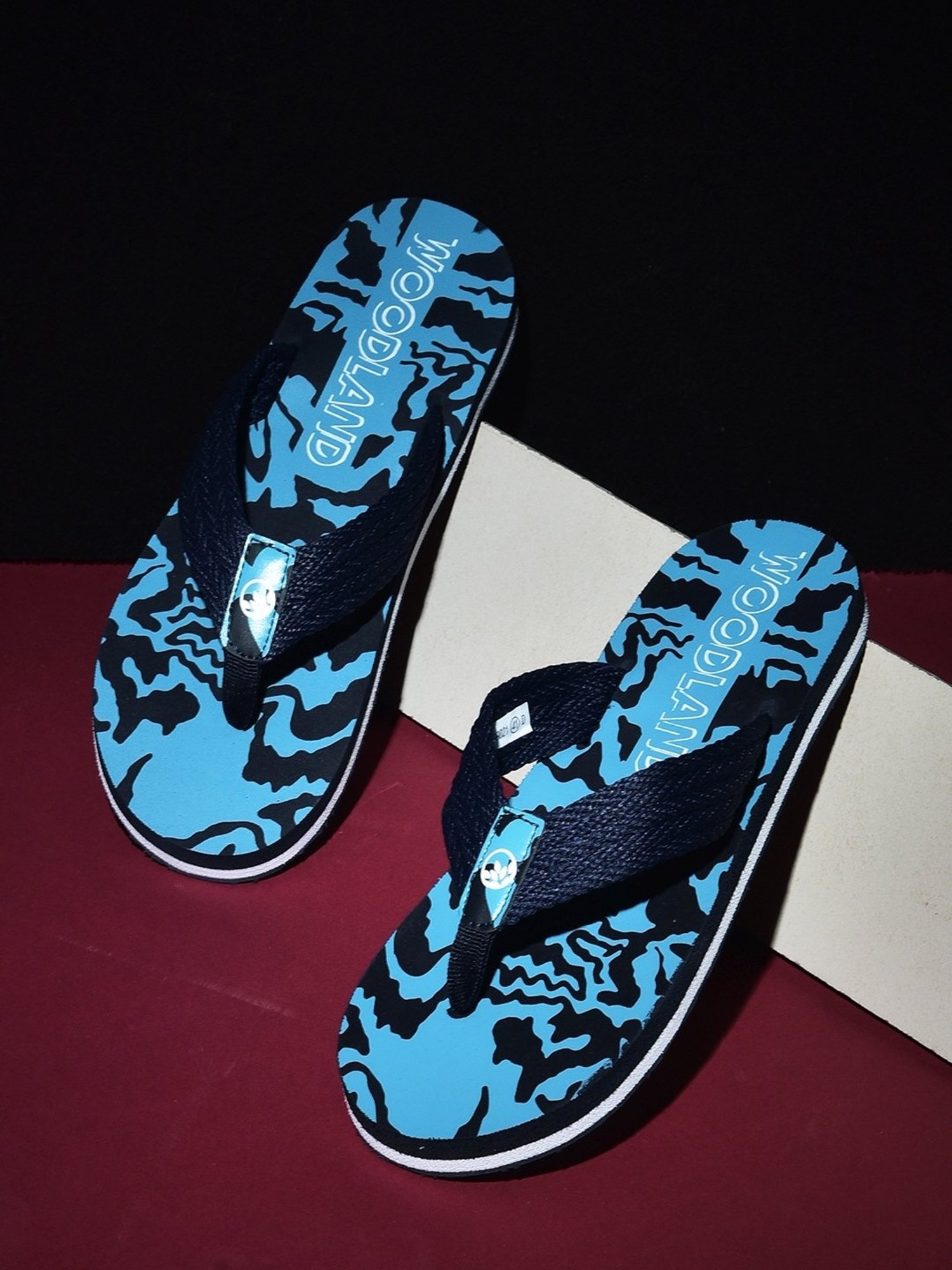 Woodland Men's Blue Flip Flops