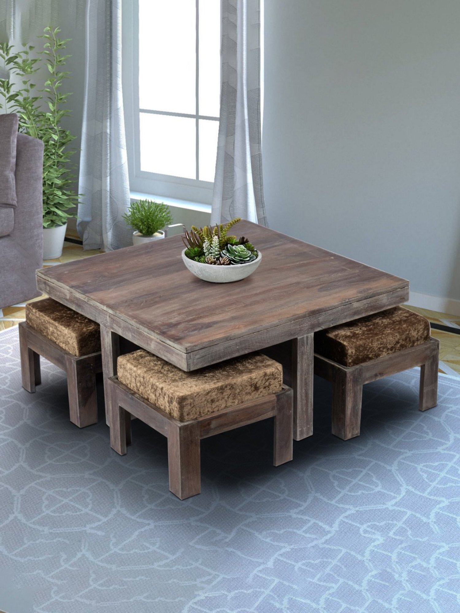 Glass Oval Living Room Metal Coffee Table - Saracina Home