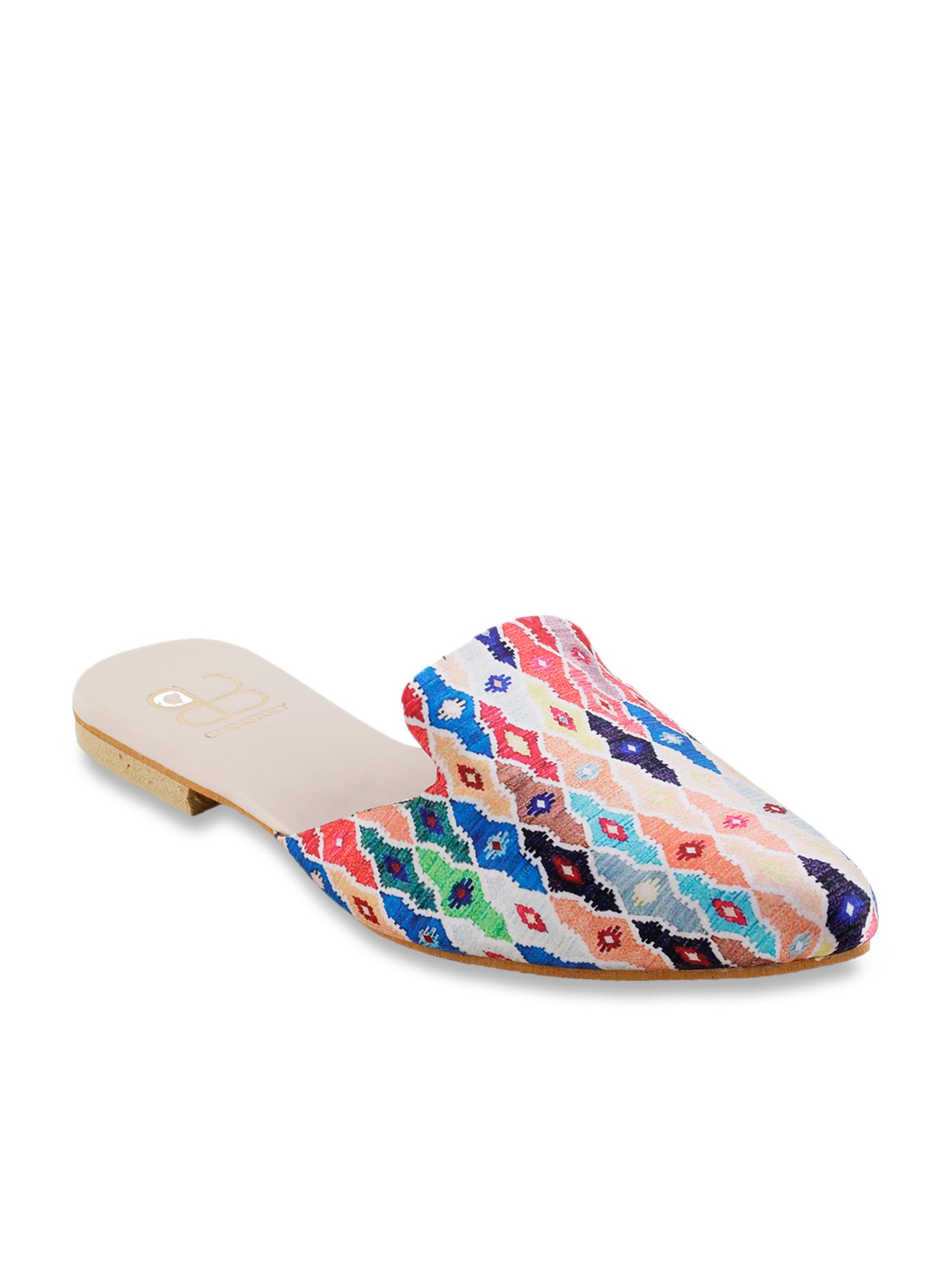 Glam Story Women's Indie Pop Multicolored Mule Shoes