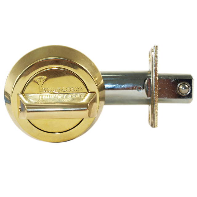 Mul-t-lock HD1-05-MT5 Brass, Hercular Single Cylinder Deadbolt with Thumb Turn, HIGH SECURITY, MT5 + KEYWAY