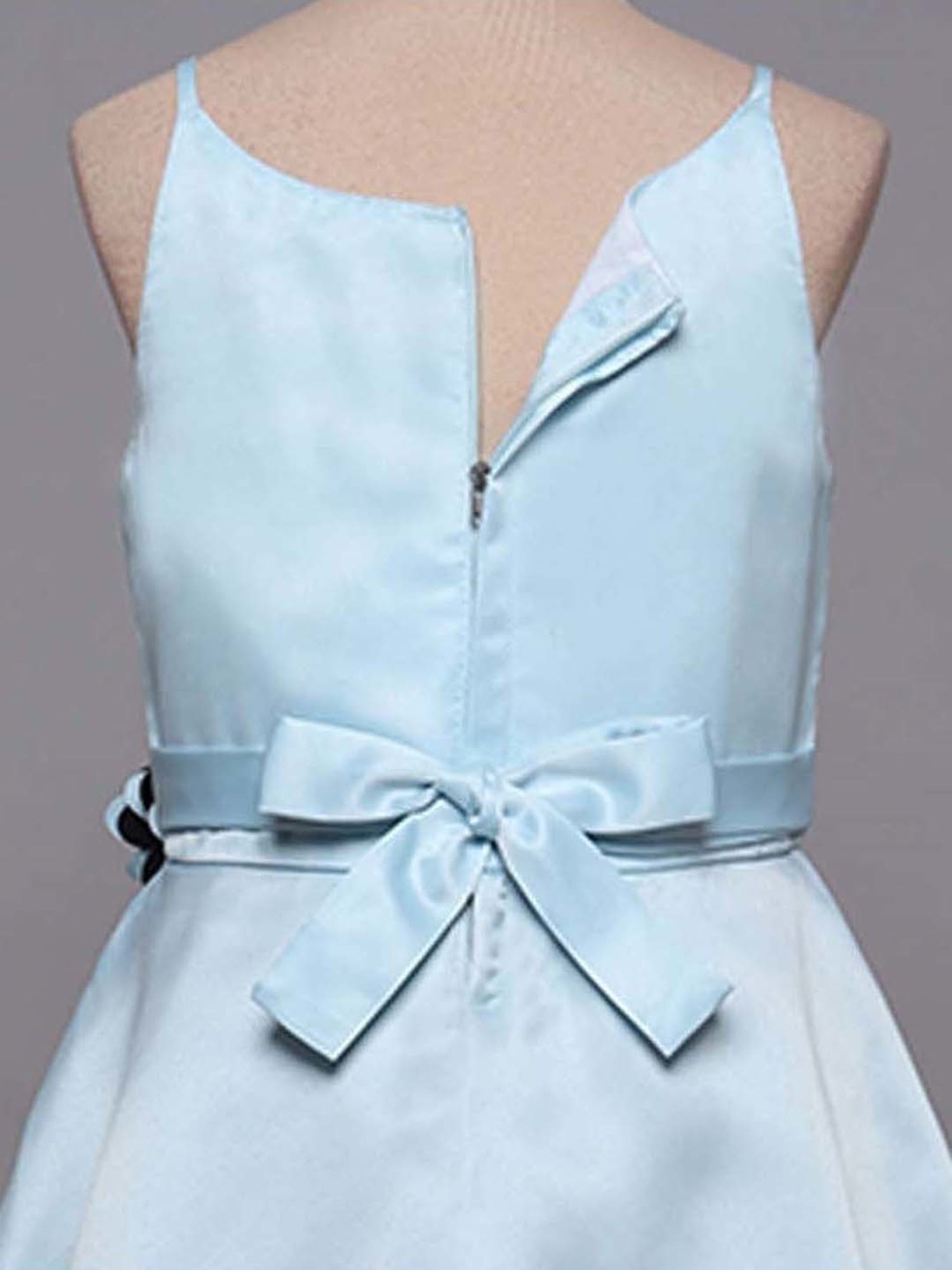 The Magic Wand Kids Blue & Black Applique Gown