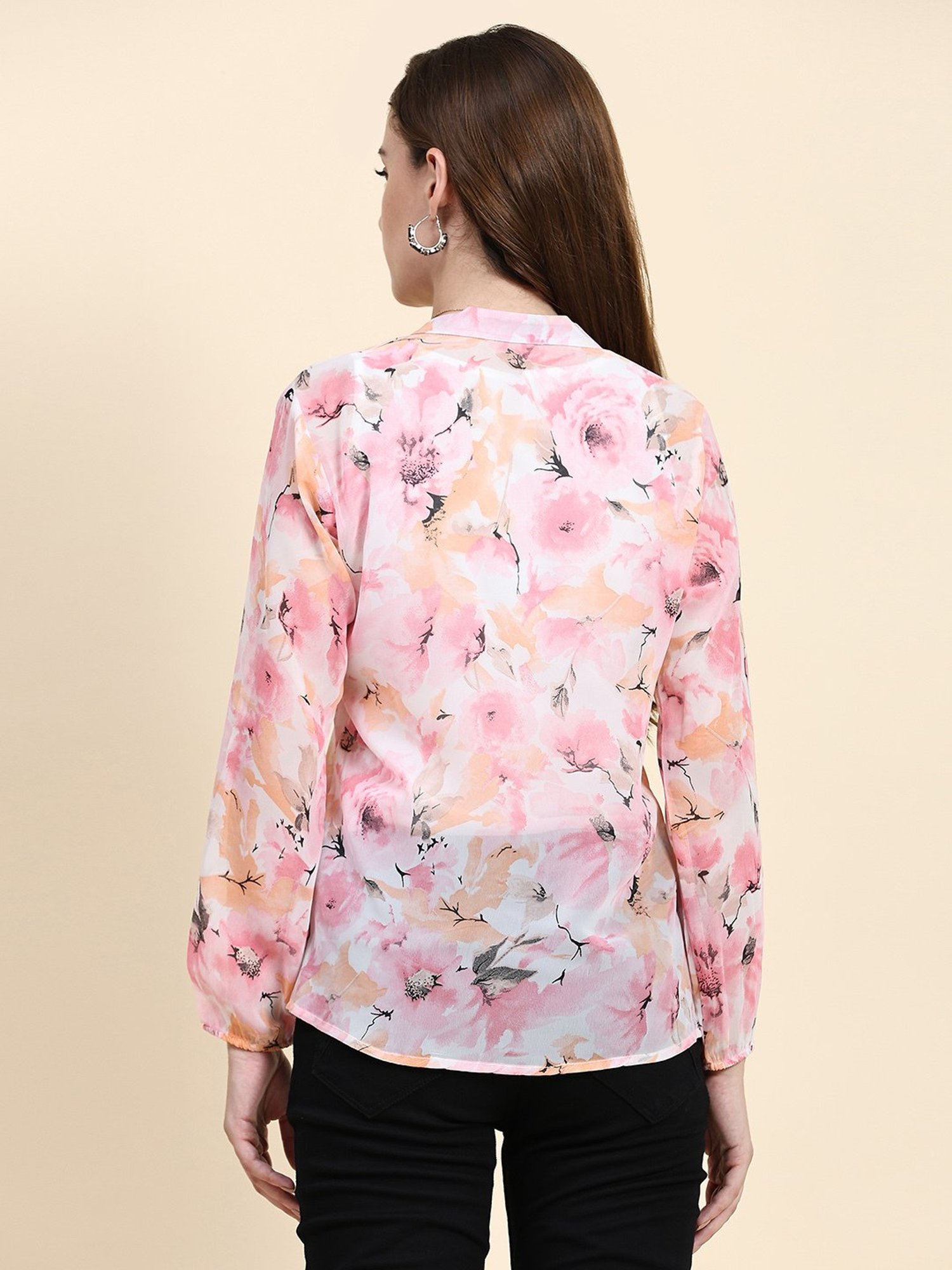 KERI PERRY Pink Printed Top