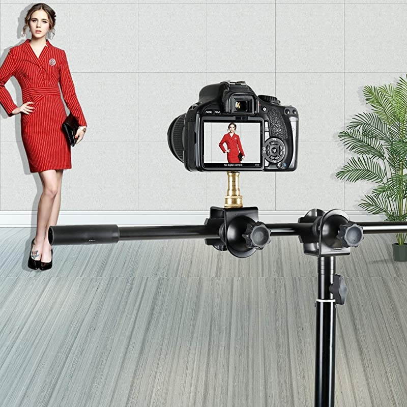 Flash Hot Shoe Heavy Duty Clip Clamp Flash Reflector Holder Mount with 360&deg; Swivel Ball Head Standard 1/4" Screw for Light Stand Bracket DSLR Camera Flash Speedlite Tripod-2Pack