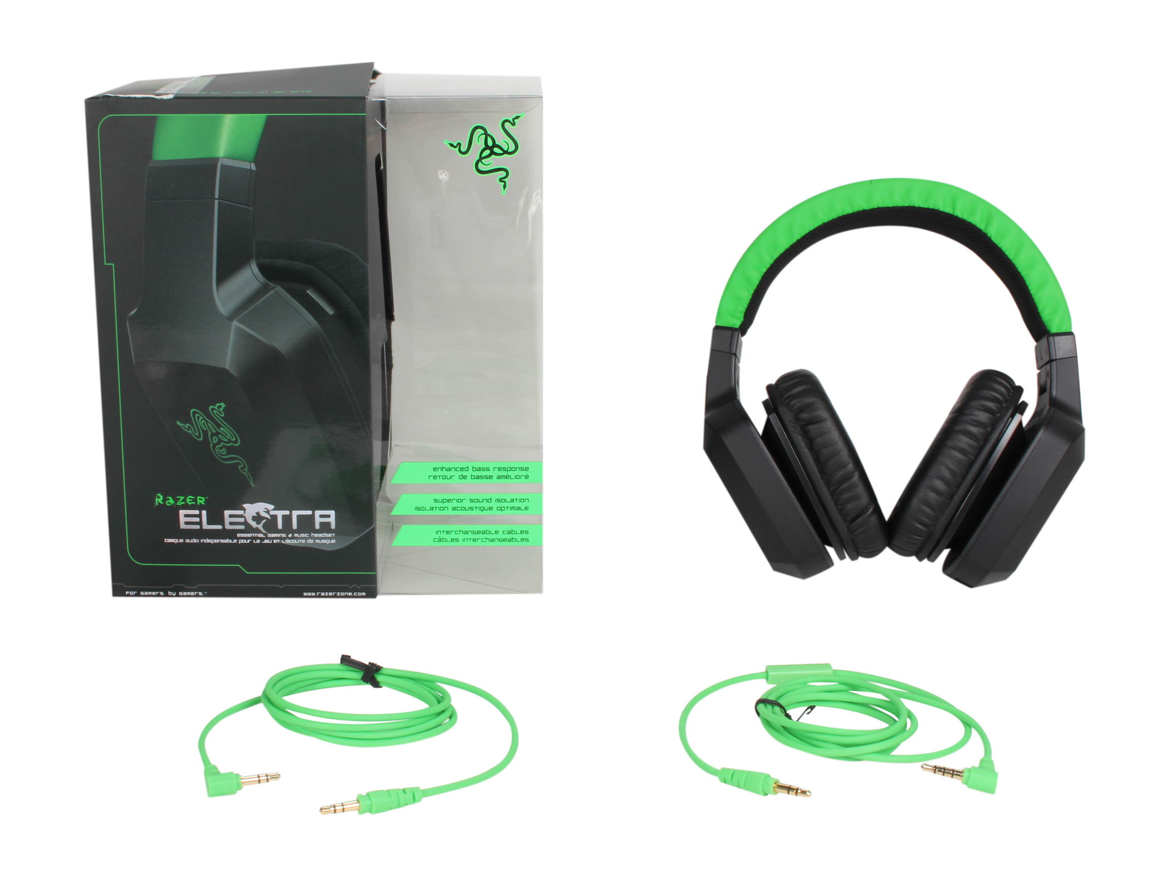 Razer Black/Green RZ04-00700100-R3U1 Electra Essential Gaming & Music Headset