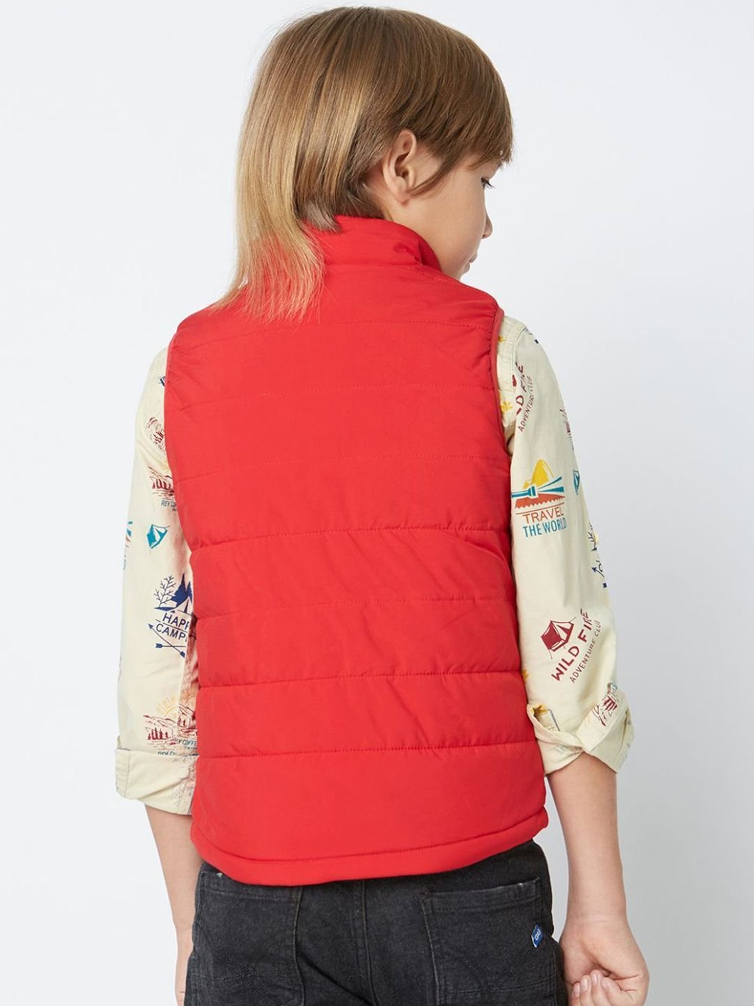 GAS Kids Red Regular Fit Jacket