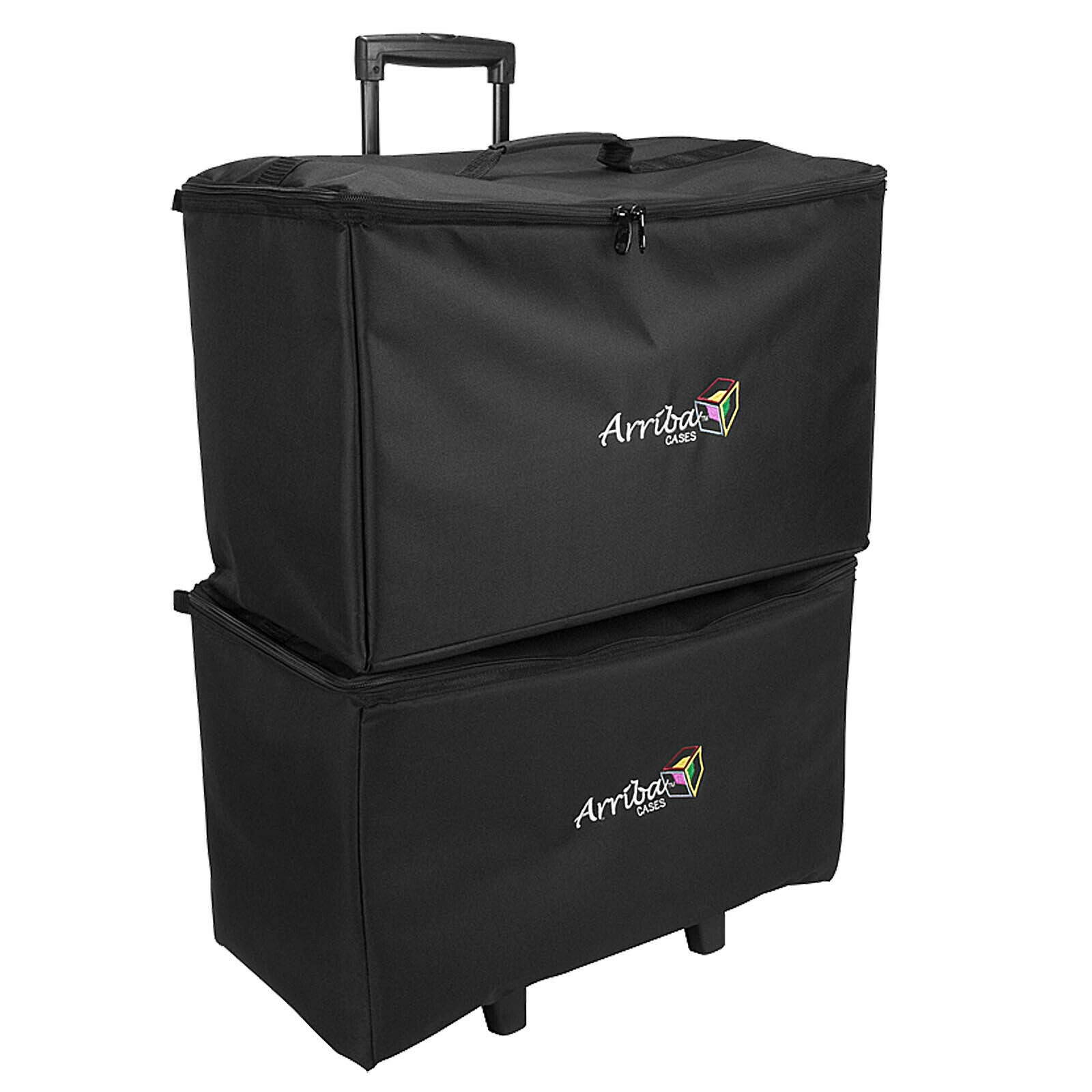 Arriba ACR-19 + ATP-19 Stackable Rolling Multi-Purpose Padded Cases
