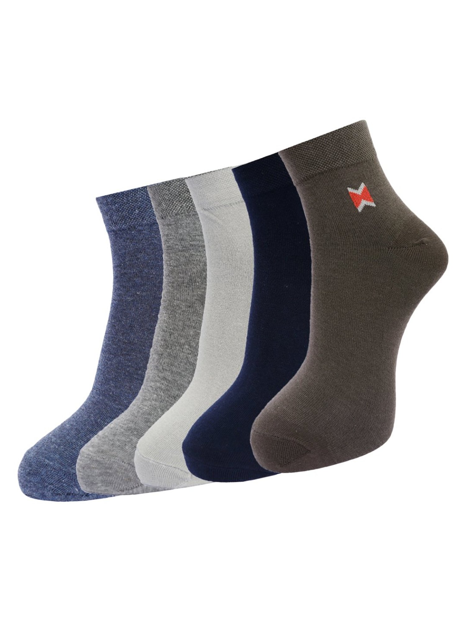 Dollar Multi Cotton Free Size Socks - Pack of 5