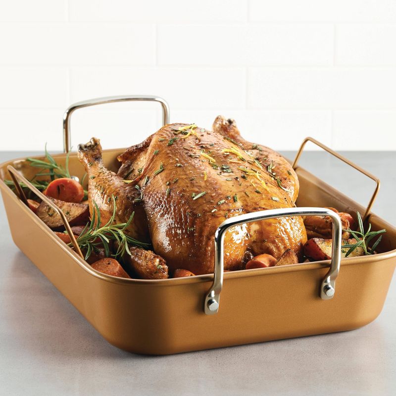 Farberware 12" x 16" Nonstick Roaster with Rack