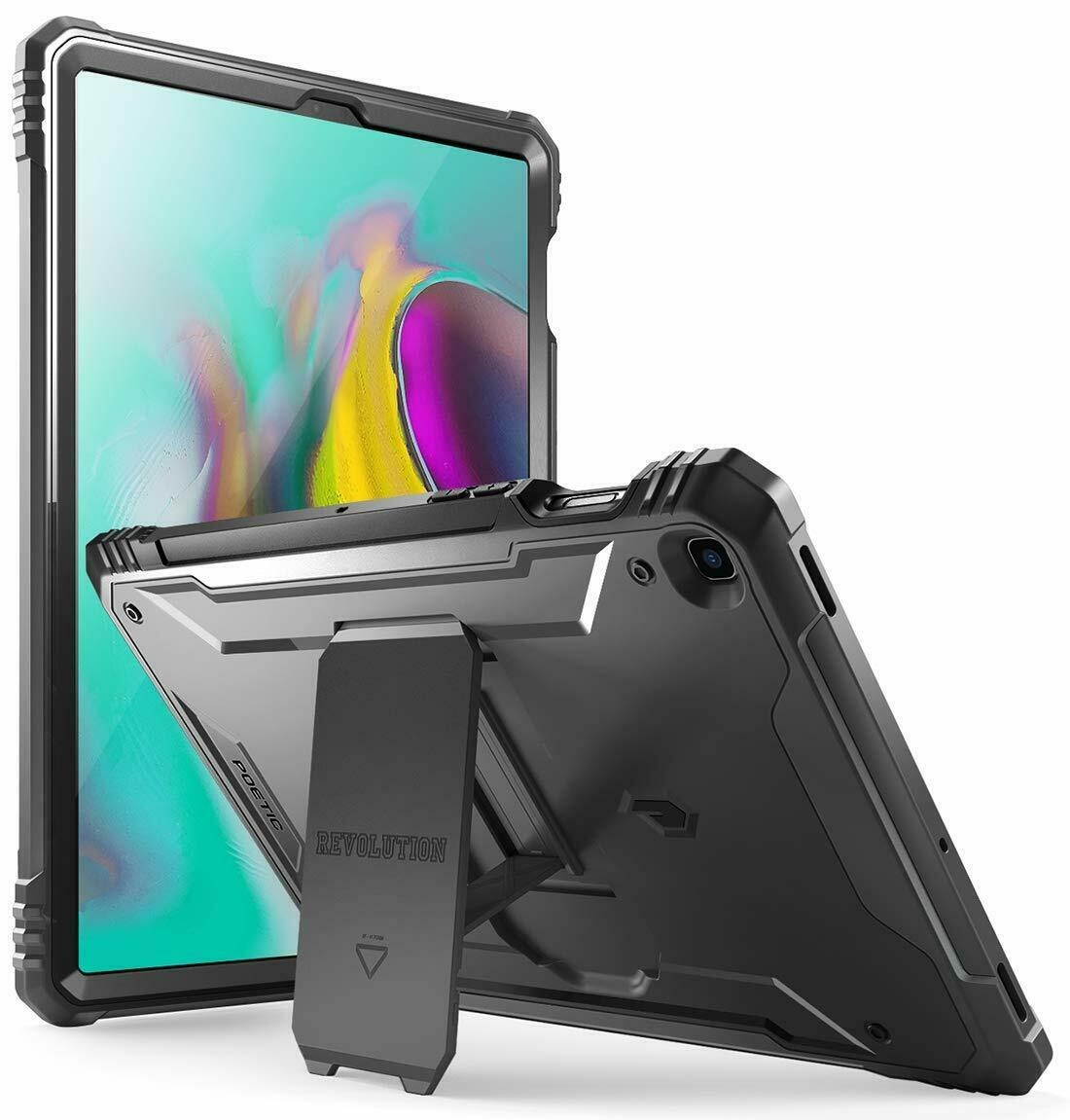 Case For Galaxy Tab S5E 2019 SM-T720/T725 [Drop Protective] Hard Cover Black