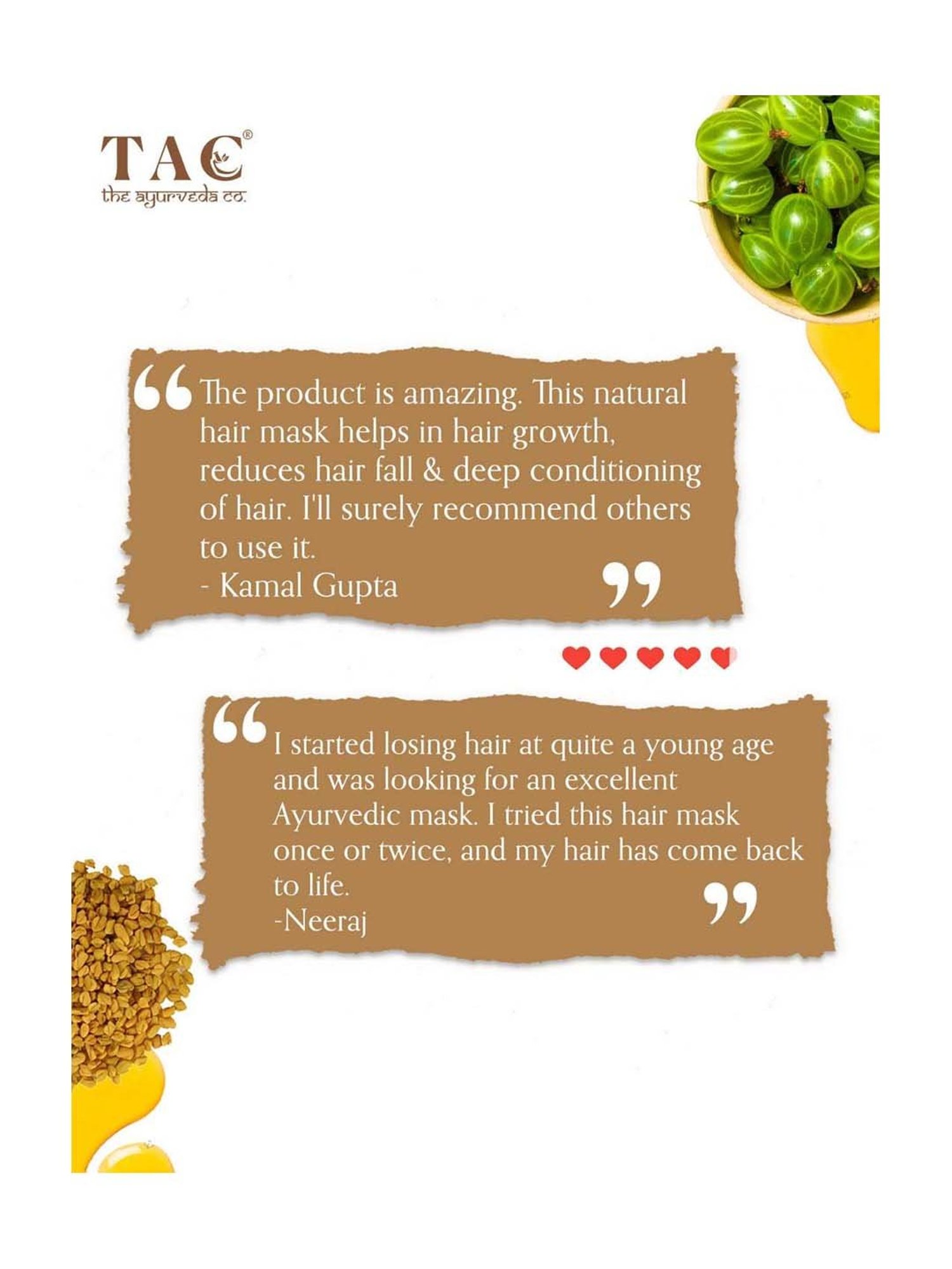 Richfeel Brahmi Intensive Repair Hair Pack - Pack of 4