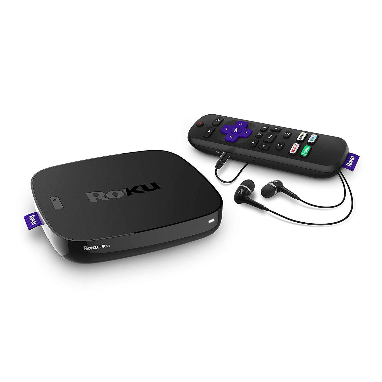 Roku Ultra Streaming Media Player 4K/HD/HDR 2019 with Premium JBL Headphones