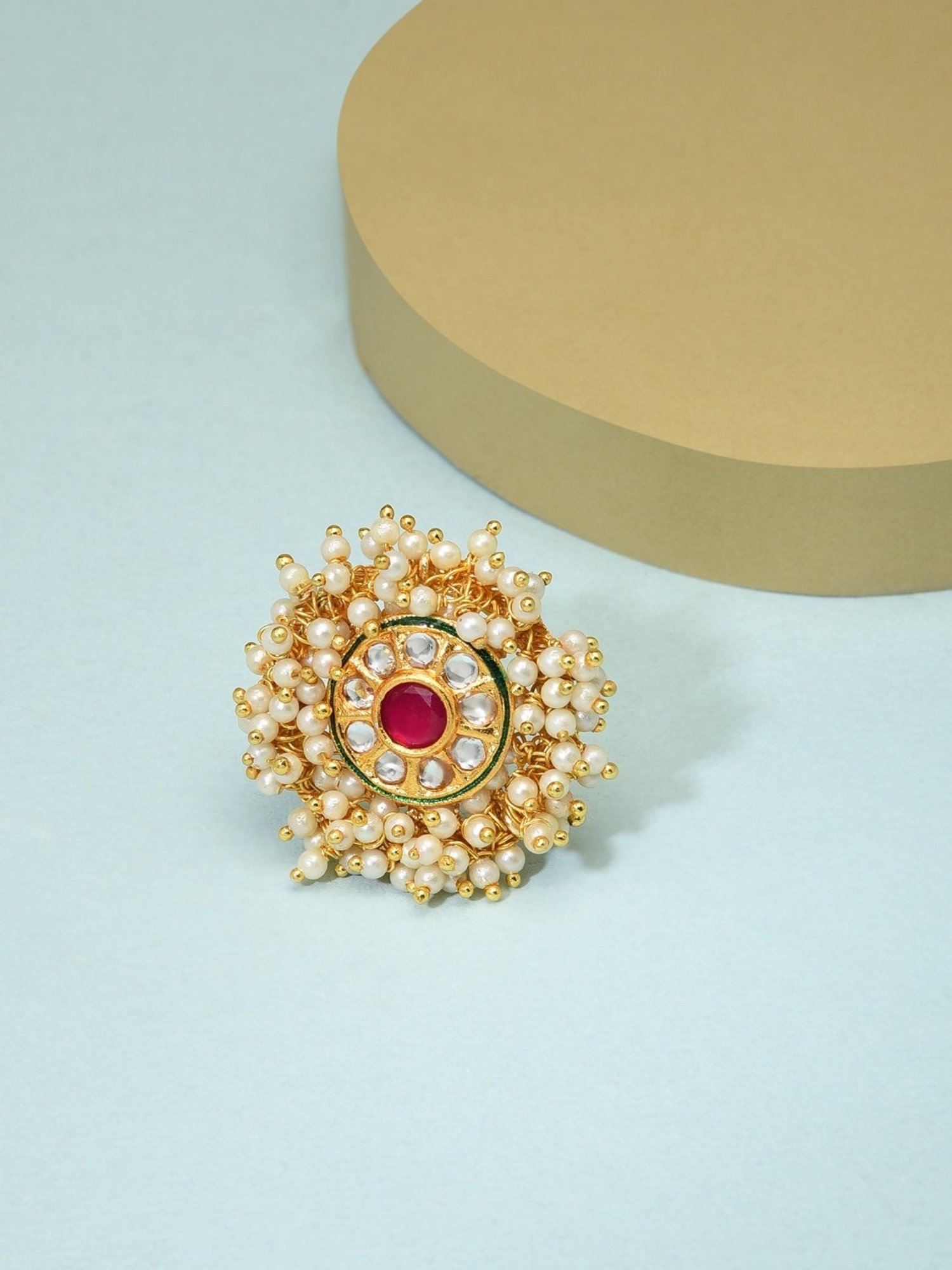 Accessorize London Women's Jewel Embellished Rings Set Of Three White