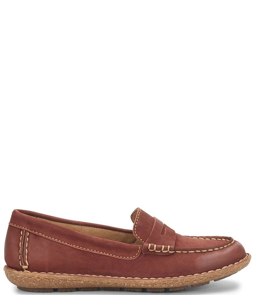 Born Nerina Suede Penny Loafers
