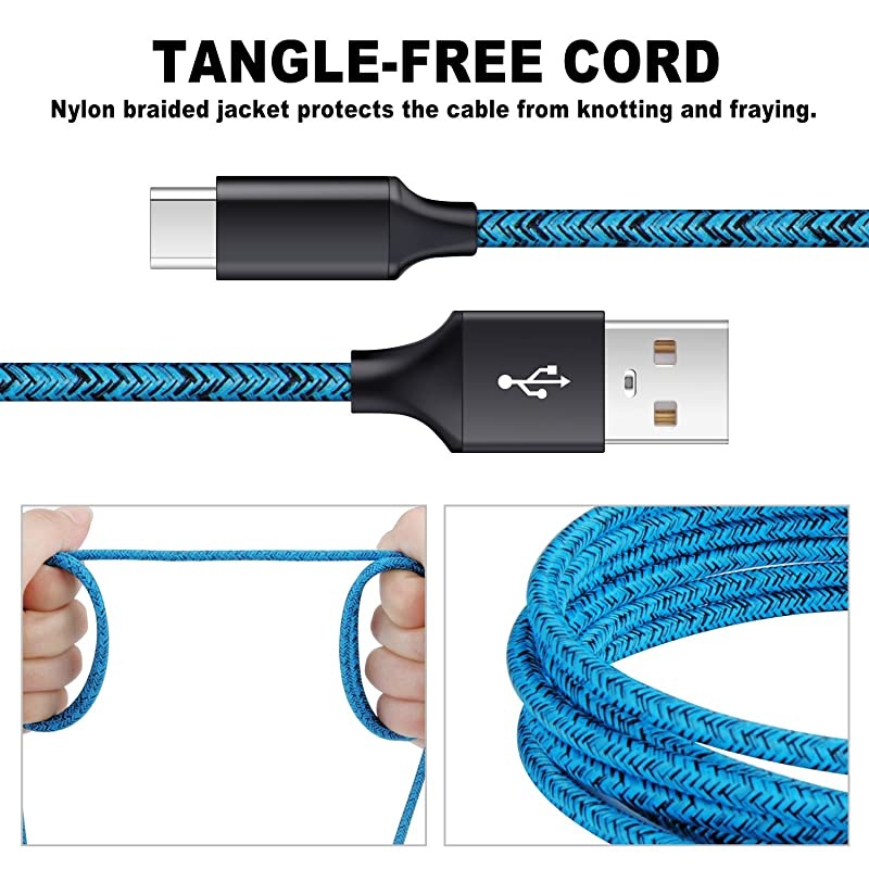 USB Type C Charger, Wall Charger, Car Charger,  Dual Port Wall Adapter with Car Charger Adapter + 2Pack 6ft Fast Charging Cable Compatible with Moto Z3 Play/G6/G6 Plus/G7/G8/Z2 Force/Z4/X4/X5/Z