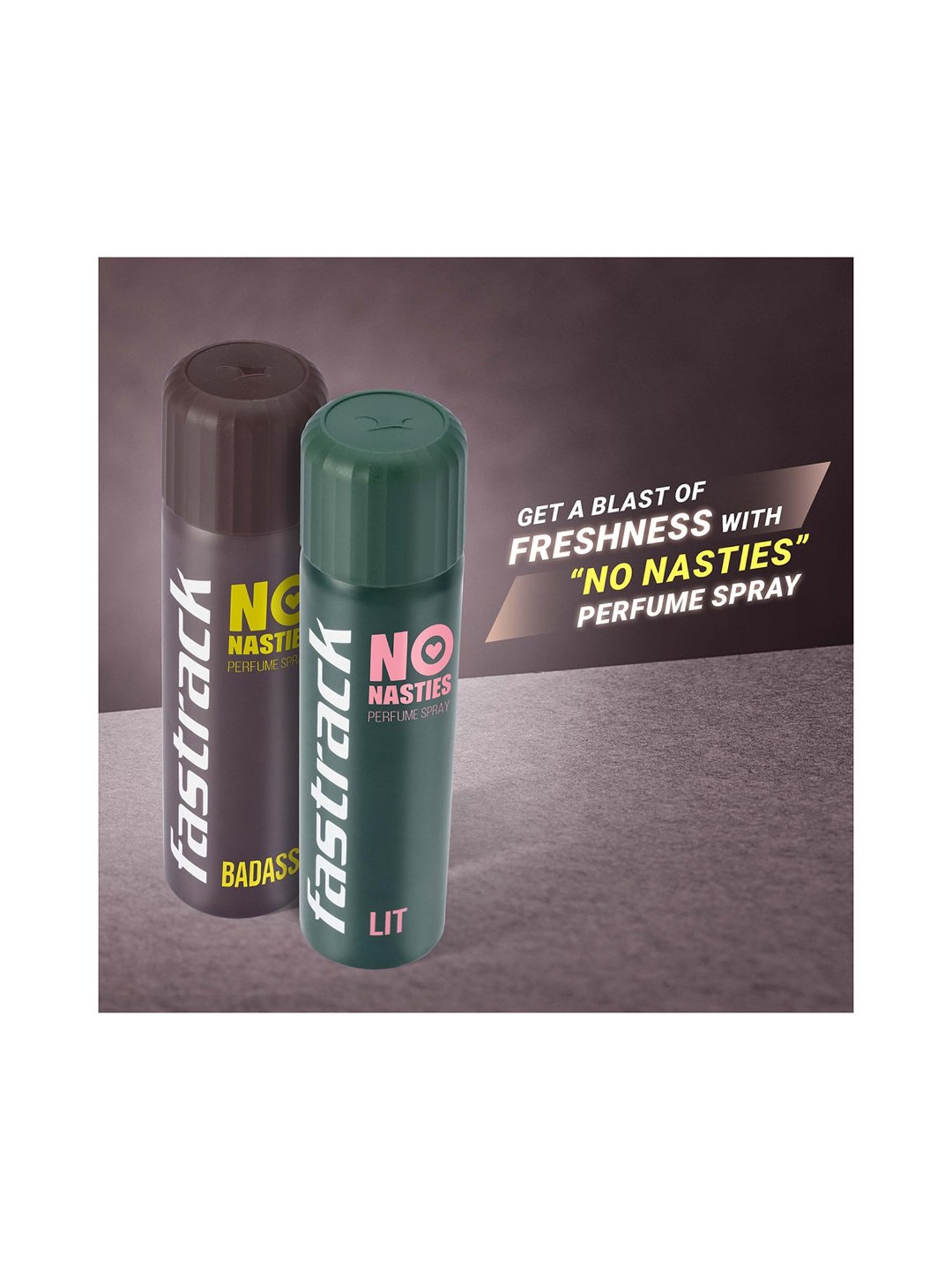 Fastrack No Nasties Lit And Badass Perfume Spray - Pack of 2