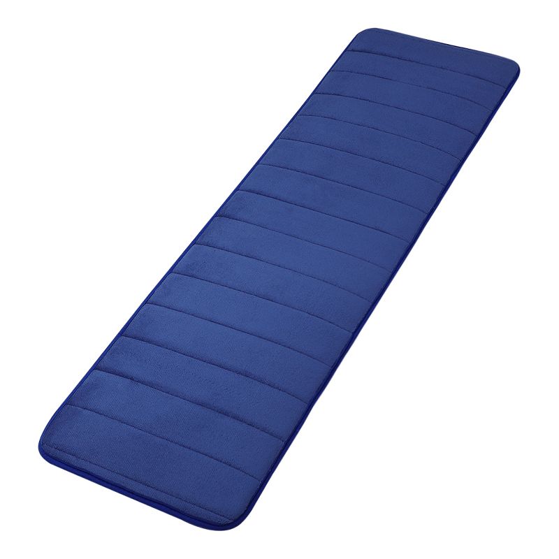 1'6"x3'10" Rectangle Indoor and Outdoor Polyurethane Floor Mat Blue - PiccoCasa