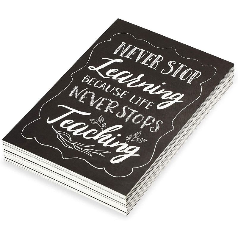 Pipilo Press 40-Pack Motivational Quotes Postcards, 20 Chalkboard Designs (4 x 6 inches)