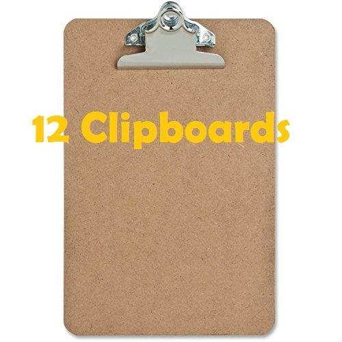 12 Pack &ndash; Mini Clipboard &ndash; Hardboard &ndash; 6  x 9