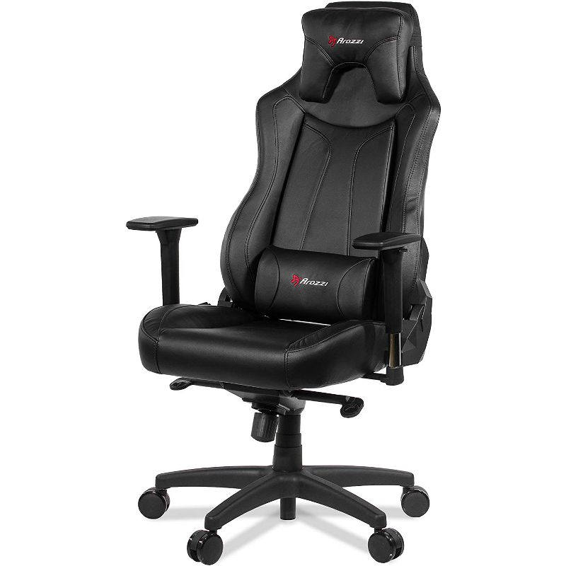Arozzi Vernazza Series Super Premium Pleather Gaming Chair, Black (VERNAZZA-BK)