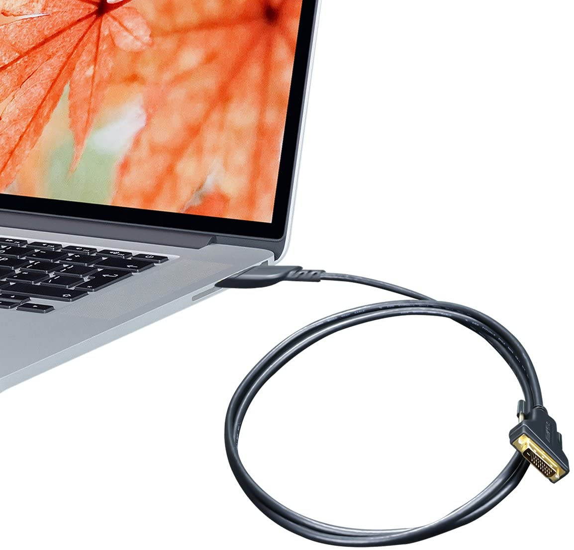 HDMI to DVI, HDMI to DVI Cable Bi Directional DVI-D 24+1 Male to HDMI Male High Speed Adapter Cable Support 1080P Full HD Compatible for Raspberry Pi, Roku, Xbox One, PS4 PS3, Graphics Card