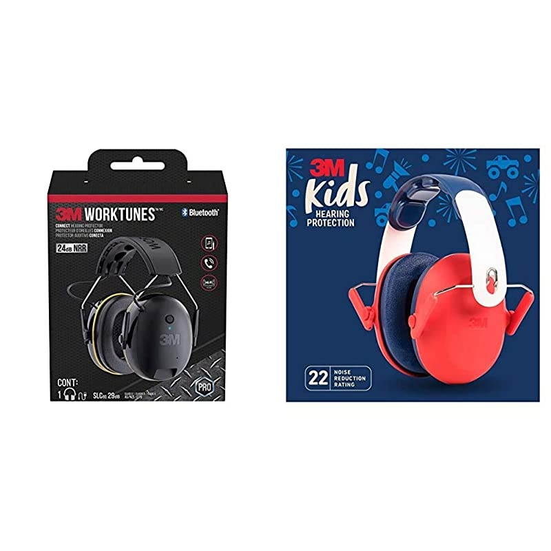 WorkTunes Connect Hearing Protection  Kids Hearing Protection Red