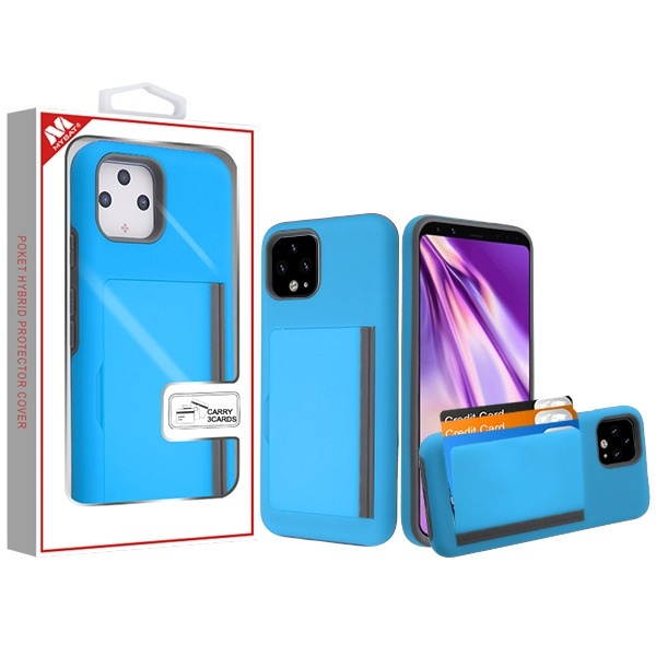 MYBAT Blue/Gray Poket Hybrid Protector Cover (with Back Film)(with Package)