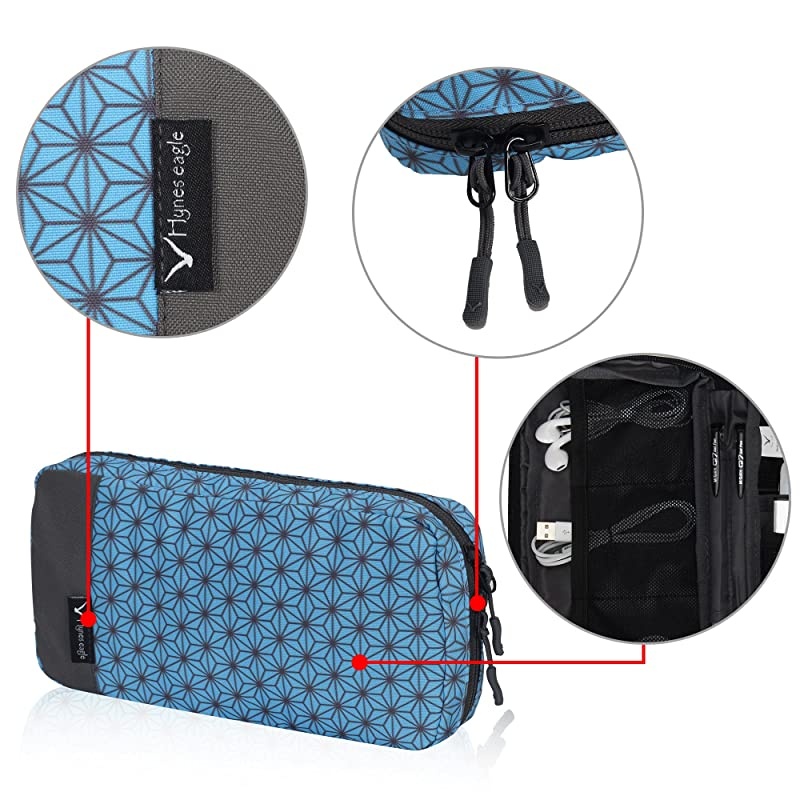 Cord Organizer Small Electronics Case Gadget Pouch Phone Accessories Storage Bag Turquoise